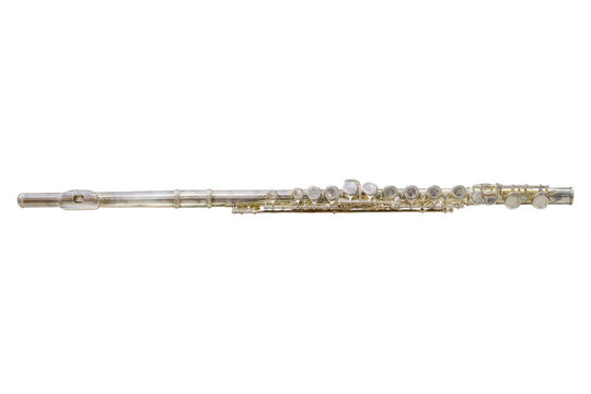 flute isolated under the white background