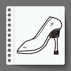High-heeled shoes doodle