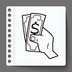 money doodle drawing