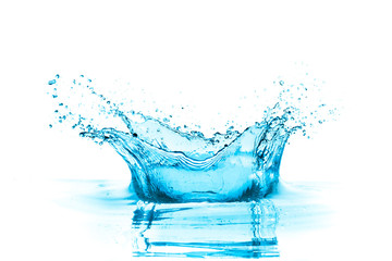 water splash with a crown shape