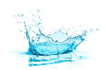 a crown shaped water splash