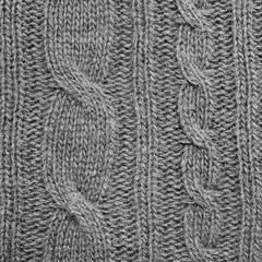 Wool knit fabric texture