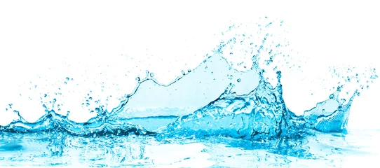 Deurstickers turkoois water splash © kubais