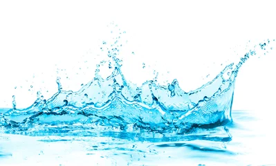Ingelijste posters turquoise water splash © kubais