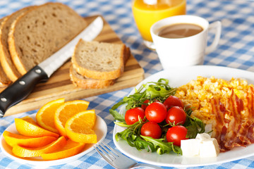 Breakfast with Bacon and Eggs