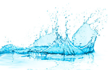turquoise water splash