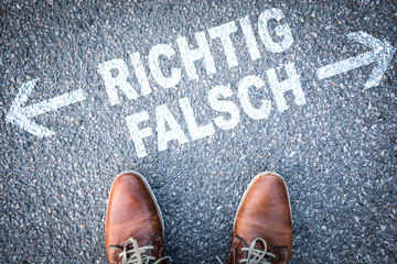 richtig falsch