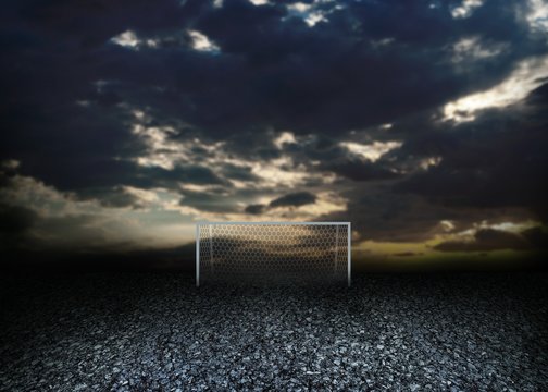 Soccer, goal, stadium.