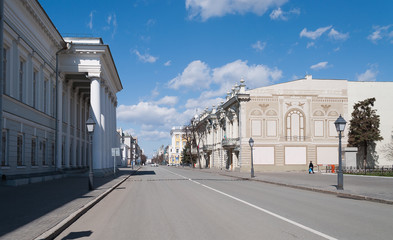 Obraz premium View of Petersburg street. Kazan. Russia