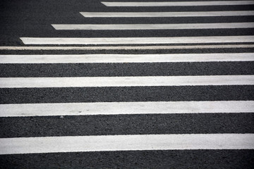 Crosswalk at the road. Picture can be used as a background
