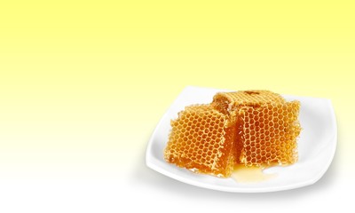 Honey, Beeswax, Hexagon.