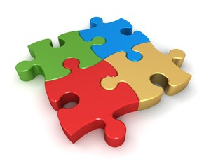 Fototapeta premium puzzle