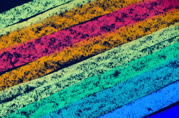 crayon drawn rainbow spectrum - 86157846