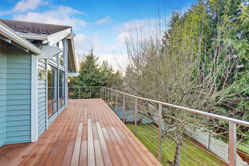 large backyard with grass.