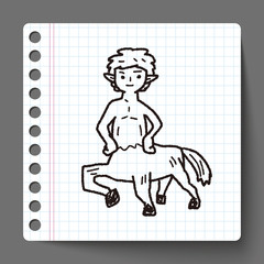 centaur doodle