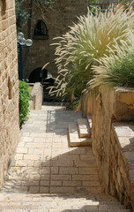 Fototapeta na wymiar stairs, Jaffa, stairs in the old city