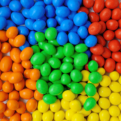 Fototapeta na wymiar Sweet color candy