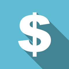 dollar flat icon us dollar sign