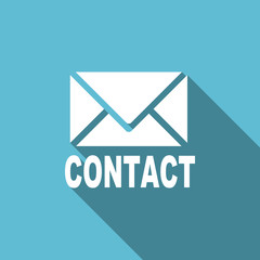 email flat icon contact sign
