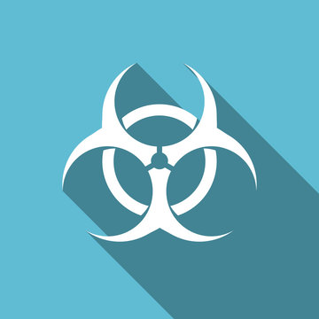 biohazard flat icon virus sign