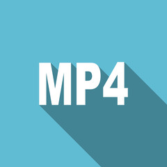 mp4 flat icon