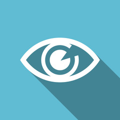 eye flat icon view sign