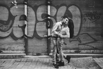 Couple  in the city