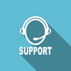 support flat icon