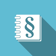 law flat icon