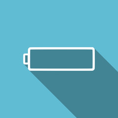 battery flat icon charging symbol power sign
