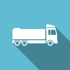 truck flat icon cargo sign