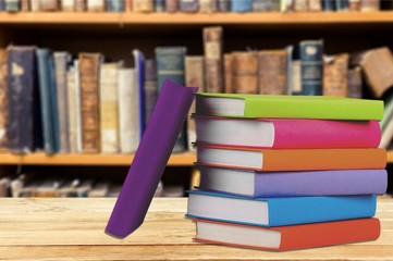 Book, Stack, Textbook.