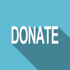 donate flat icon