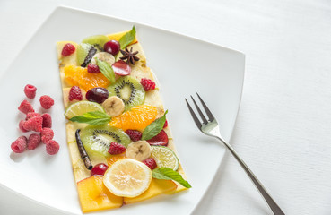 Fruit and berry carpaccio