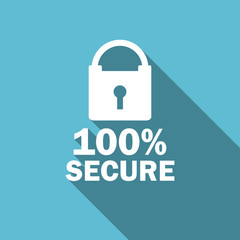 secure flat icon