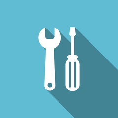 tools flat icon service sign