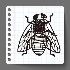 fly bug doodle