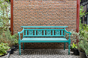 fancy wood bench