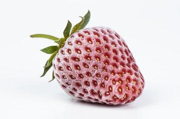 Frozen strawberry on white background © maksyasinsky