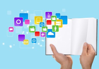 Application, background, book.