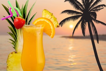 Cocktail, Pina Colada, Pineapple.