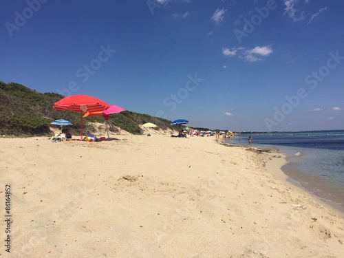 La Spiaggia Di Porto Cesareo Salento Puglia Stock Photo