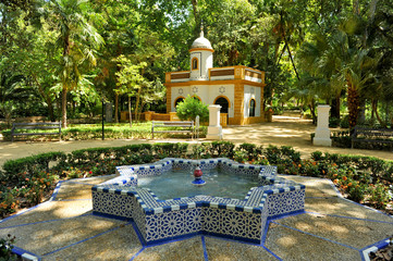 Maria Luisa park, gardens of Seville, Andalusia, Spain