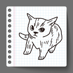 cat doodle drawing