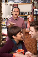 Upset Man and Cheating Girlfriend