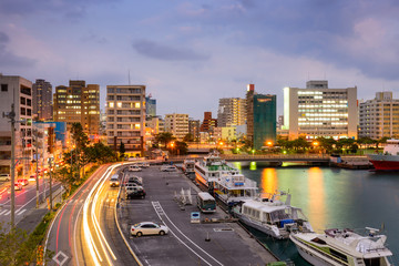 Fototapeta na wymiar Naha Okinawa Cityscape