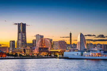 Naklejka na ściany i meble Yokohama Skyline