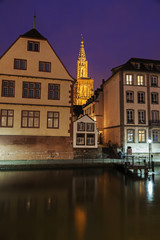 Obraz premium Old Town architecture with Strasbourg Minster
