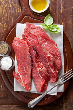 raw fresh cut meat for steak