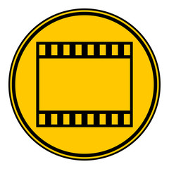 Fototapeta premium Film strip button.